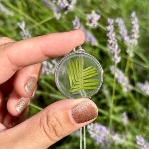 PRESSED FLOWER NECKLACE | Terrarium Necklace - Dried Flower Jewellery - Sterling Silver Jewellery