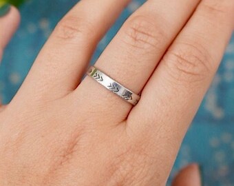 ARROW STAMPED RING |  Western Jewellery - Country Inspired Jewellery - Hand Stamped Jewellery - Adjustable Ring