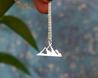MOUNTAIN NECKLACE | Travel Inspired Jewellery - Wanderlust Jewellery - Mountain Pendant - Hiking Jewellery