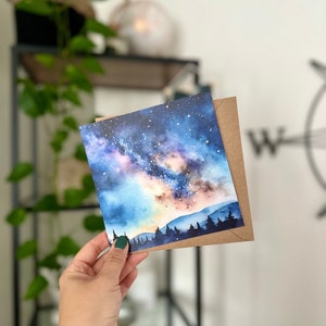 Milkyway-wenskaart | Verjaardagskaart - kerstkaart - blanco wenskaart