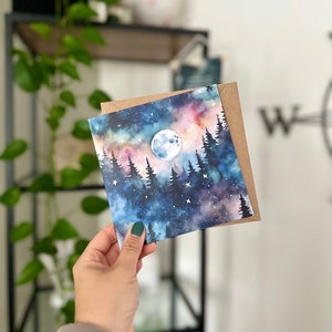 de voeux de lune de forêt de Zazzle.be Liste d'envies Vous avez des idées ? Carte d'anniversaire - carte de Noël - carte de voeux vierge