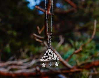 Starry Skies Necklace | Celestial Jewellery, Sterling Silver Chain