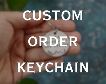 Custom Stamped Keychain | Personalised Quote, Travel Gift, Custom Gift