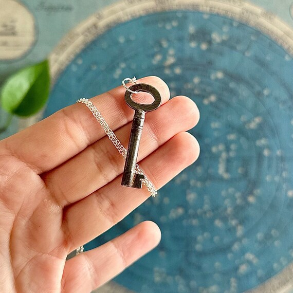 Vintage key necklace sale
