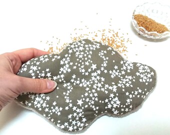 Bouillotte Seche Bio Pour Bebe Dehoussable Bouillotte Nuage Etsy France