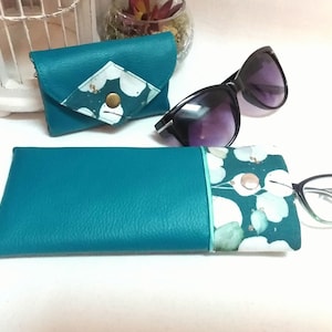 Semi-rigid glasses case in lined and padded imitation leather: useful and colorful protection recognizable at the bottom of your bag image 6