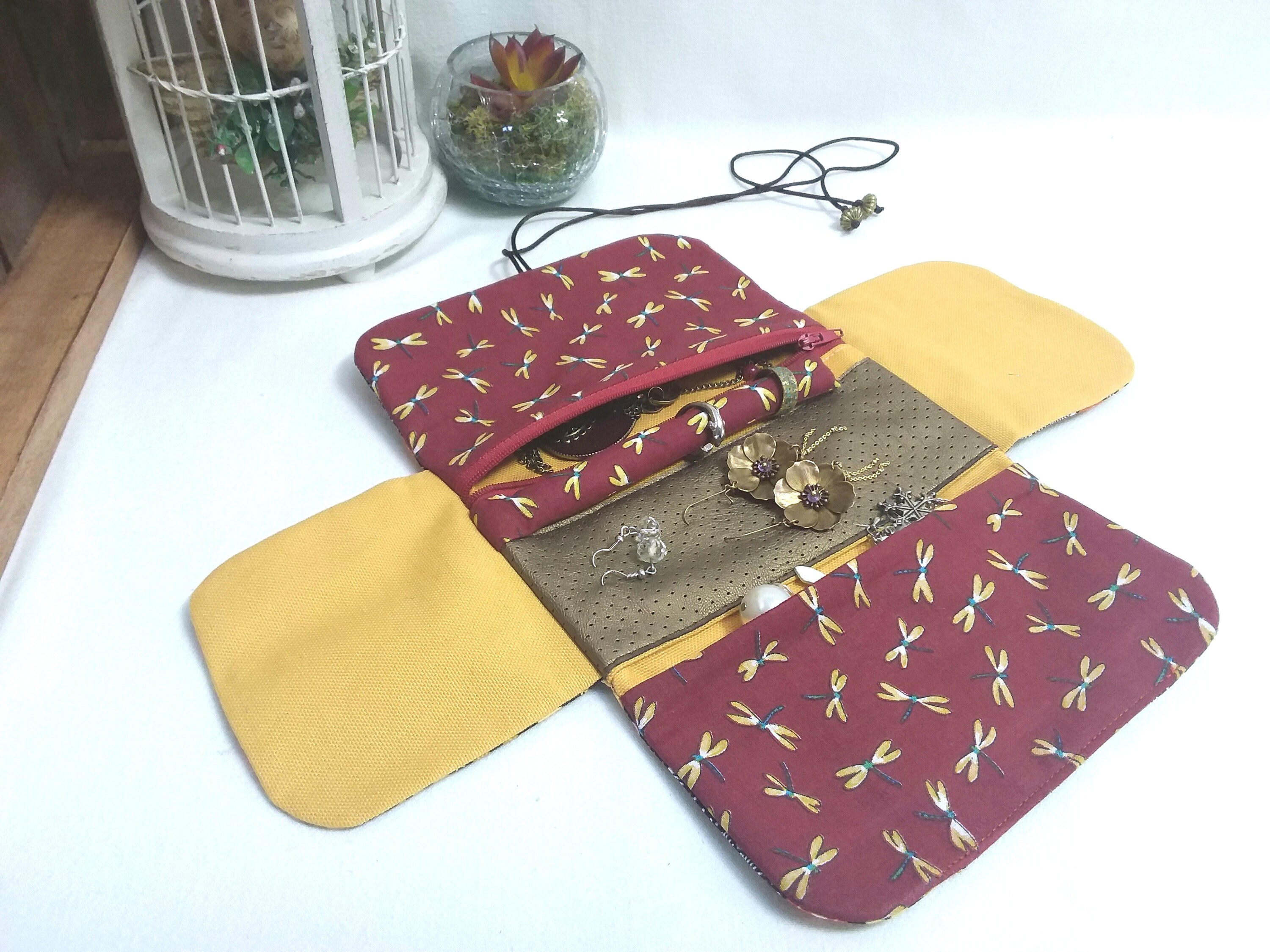 Jewelry Storage Pouch to Fold or Roll the Jewelry Pouch is a Etsy UK