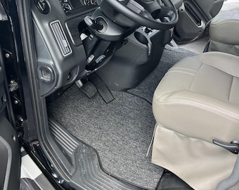 Thor Pasadena/Inception Floor mats, 2018-2026, Waterproof Carpet for Super-C Freightliner S2RV, Black/Gray 3 Piece set