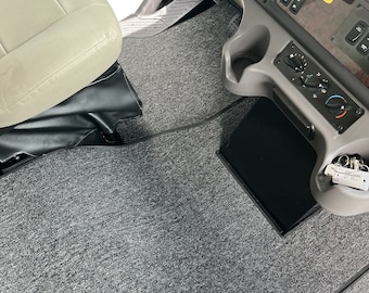 Tiffin Allegro Bay Floor Mats, 2018-2026, Waterproof Carpet for Super-C Freightliner S2RV, Black/Gray 3-Piece Set