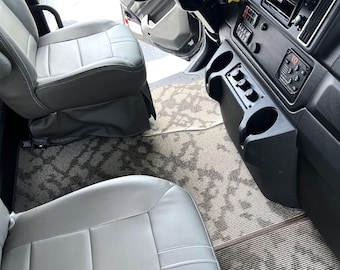 Entegra Accolade Designer Floor mats, 2018-2026, Waterproof Carpet for Super-C Freightliner S2RV, Abstract Brown/Beige 3 Pcs set