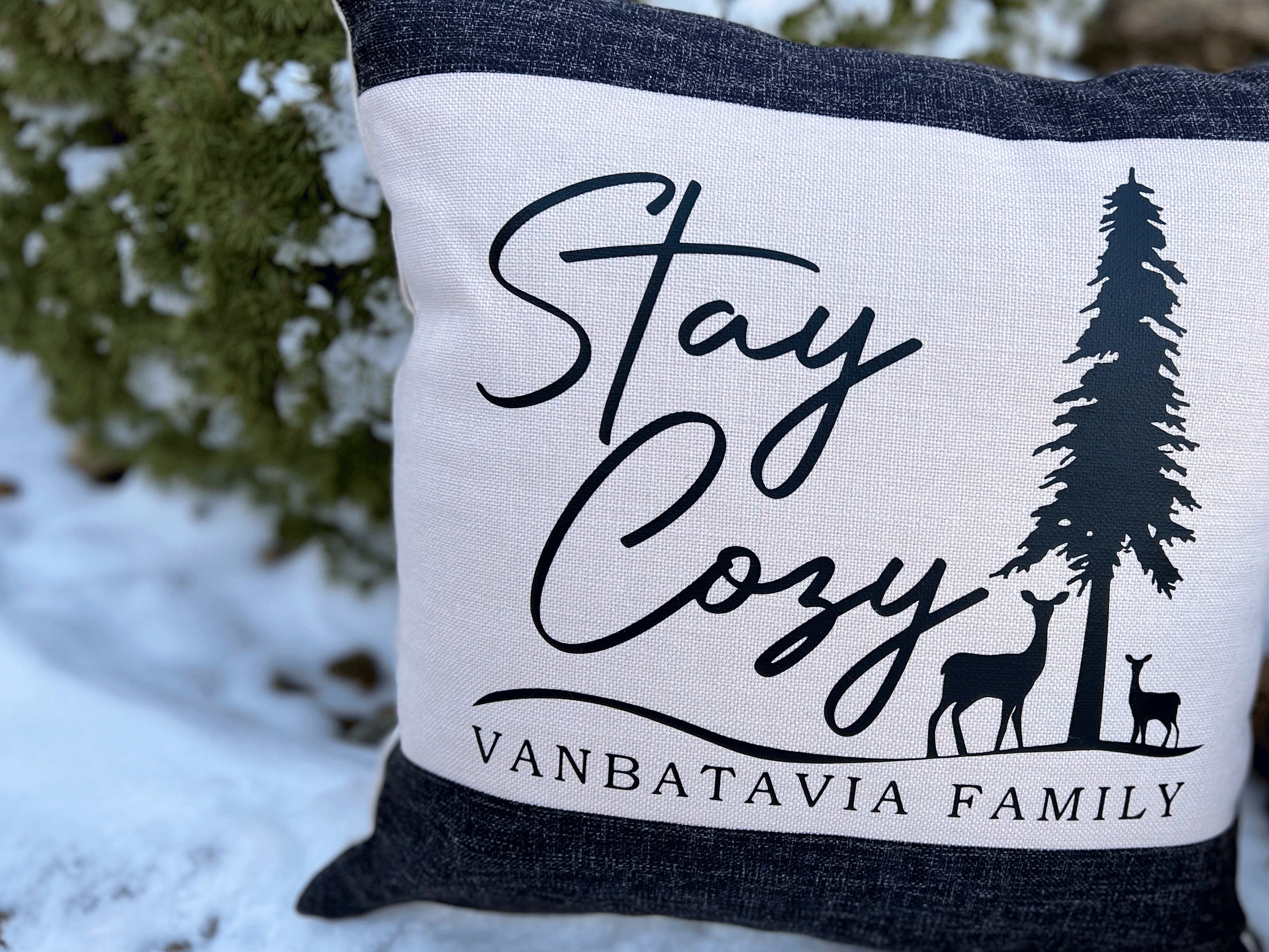 Personalized Christmas Pillow Christmas Tree Pillow Gift Etsy UK