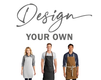 Custom apron created just for you | design your own | create an apron | completely personalized by you | valentines day | let's create!