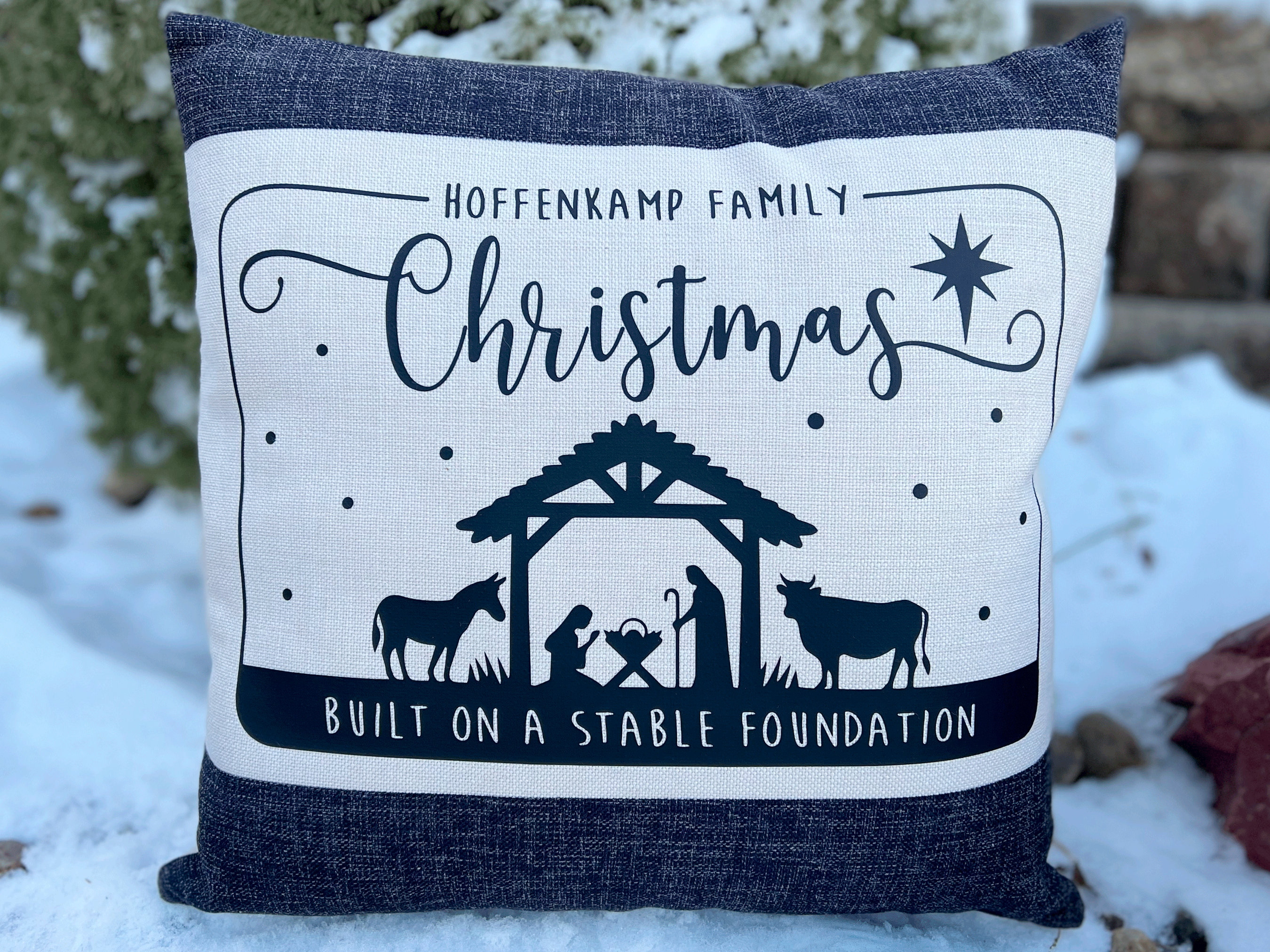 Personalized Christmas Pillow Christmas Tree Pillow Gift Etsy UK