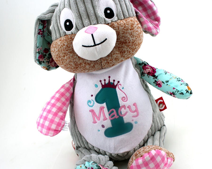 Personalized First Birthday Gift Custom One Baby Toy Soft ...