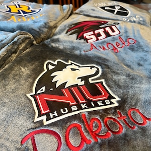College blanket + name on the SOFTEST custom blanket | graduation gift | YOUR school or university | personalized college team | senior gift