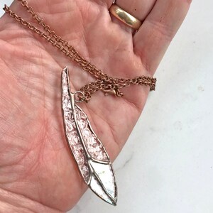 3&quot; baby feather necklace slightly larger version)
