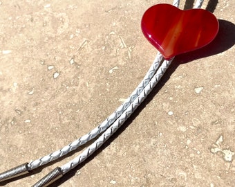 Valentine Heart Shaped Bolo Tie