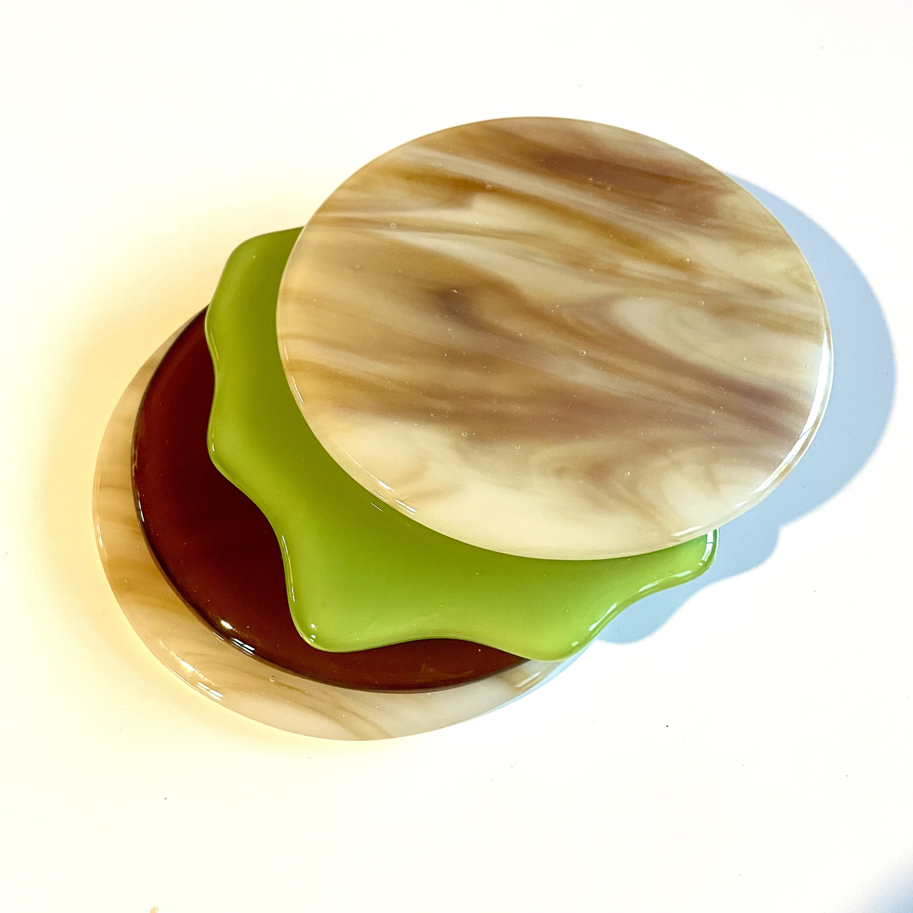 Hamburger Four Piece Coaster Set - Etsy