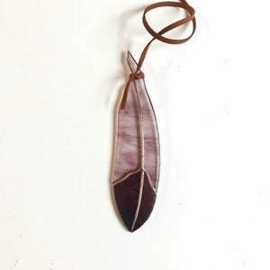 Classic Stained Glass Feather iridescent body