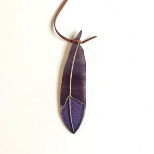 Classic Stained Glass Feather iridescent body