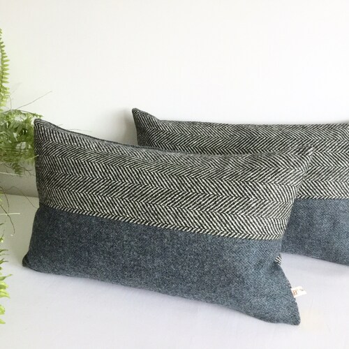 charcoal rectangle cushion