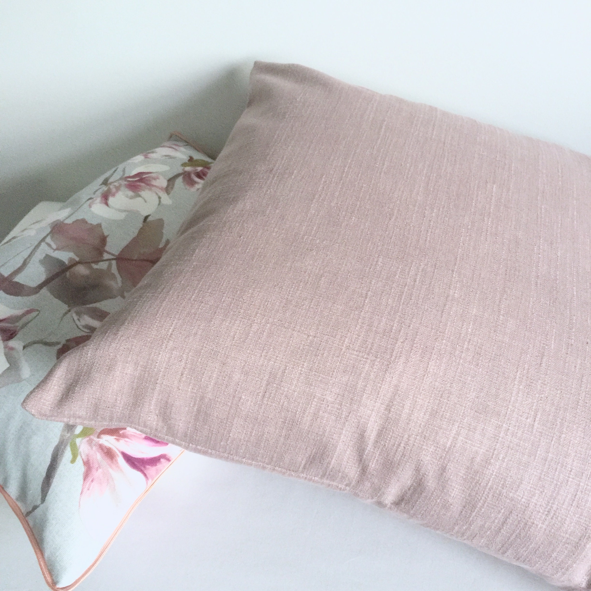Lilac cushion cover/mauve cushion/linen mix cushion/Laura Etsy