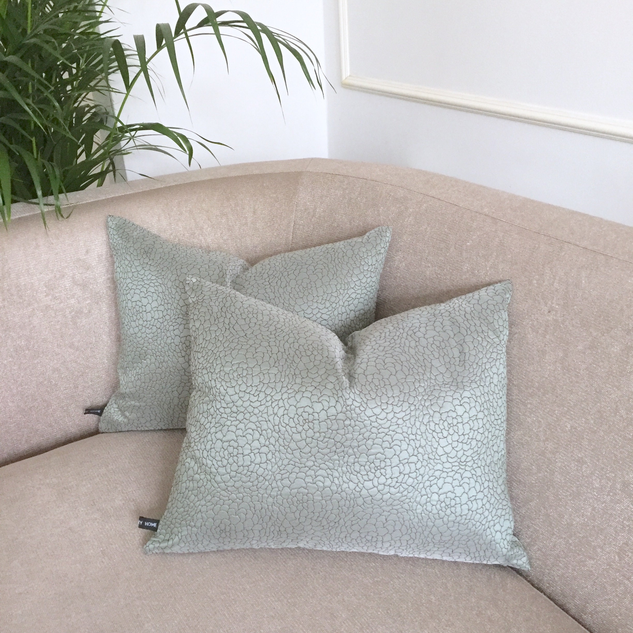 sage cushion covers