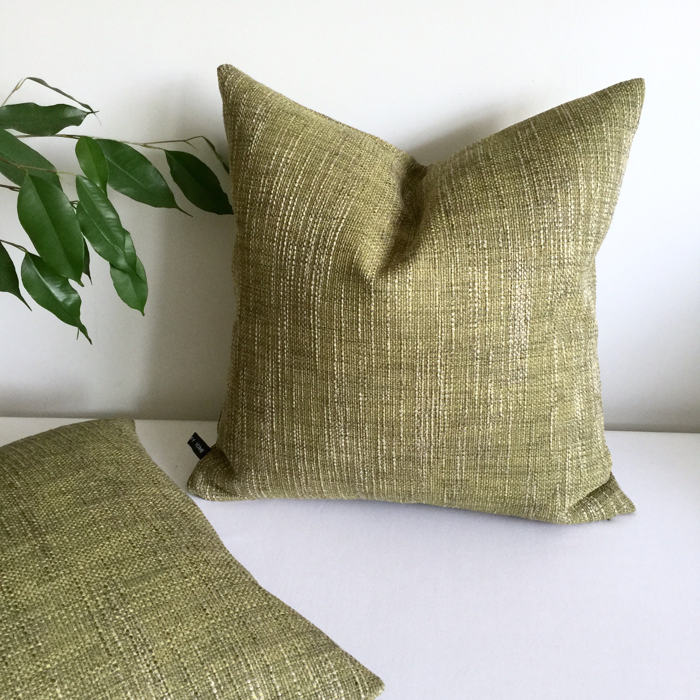 Olive green cushion or cover/Olive scatter cushion/Olive throw Etsy
