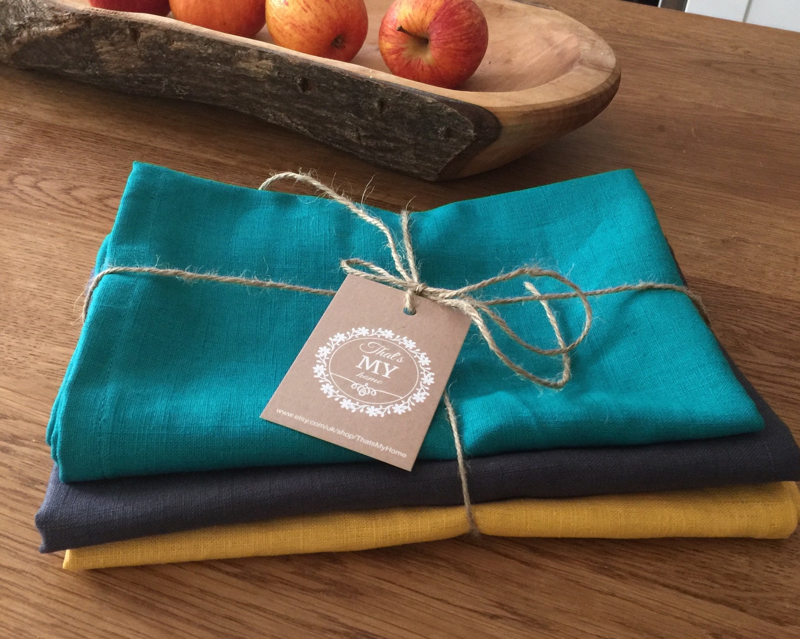 Linen Kitchen Towel/pure Linen Tea Towel or Napkin/uk Handmade Etsy UK