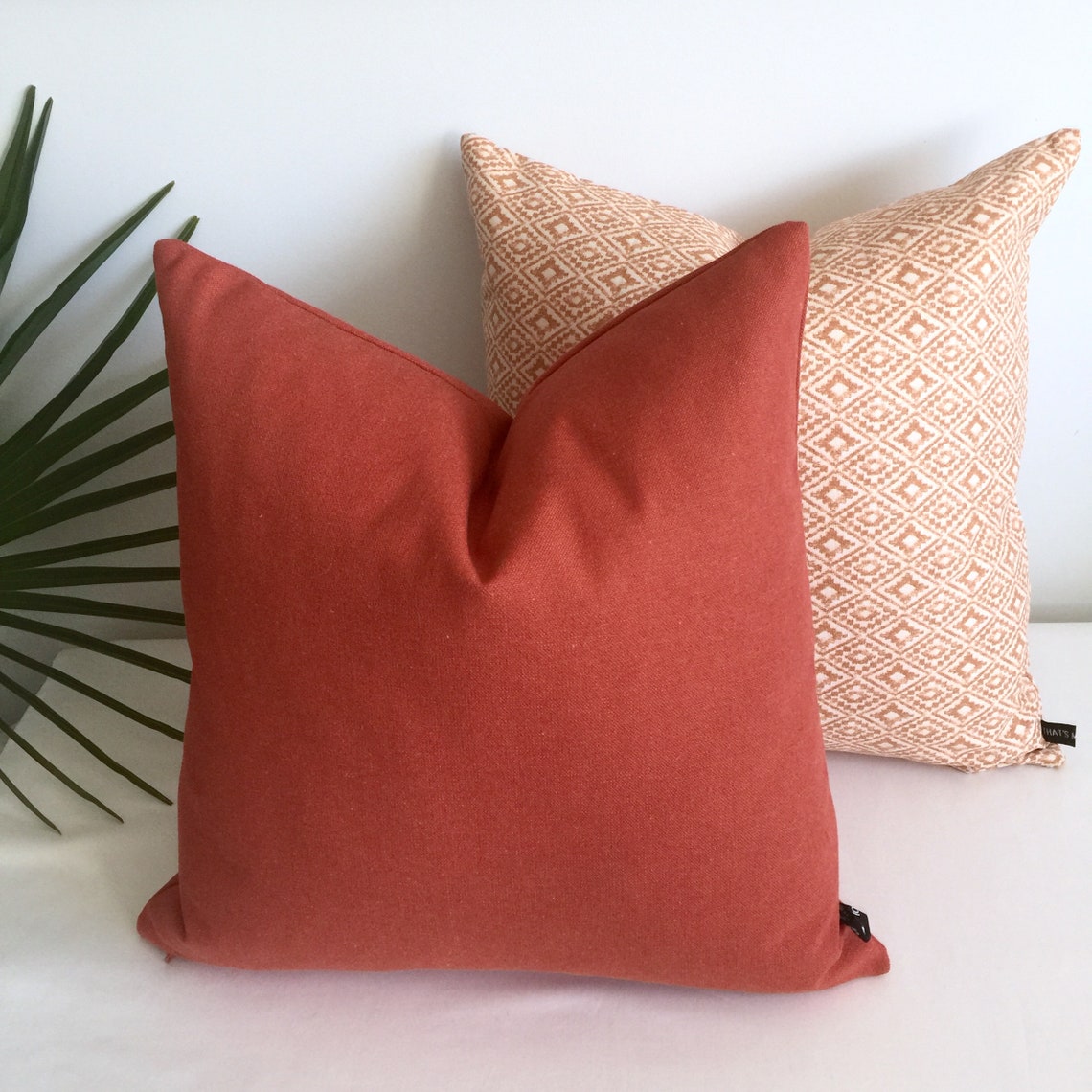 Burnt orange cushion or cover/Orange scatter cushion/Orange Etsy
