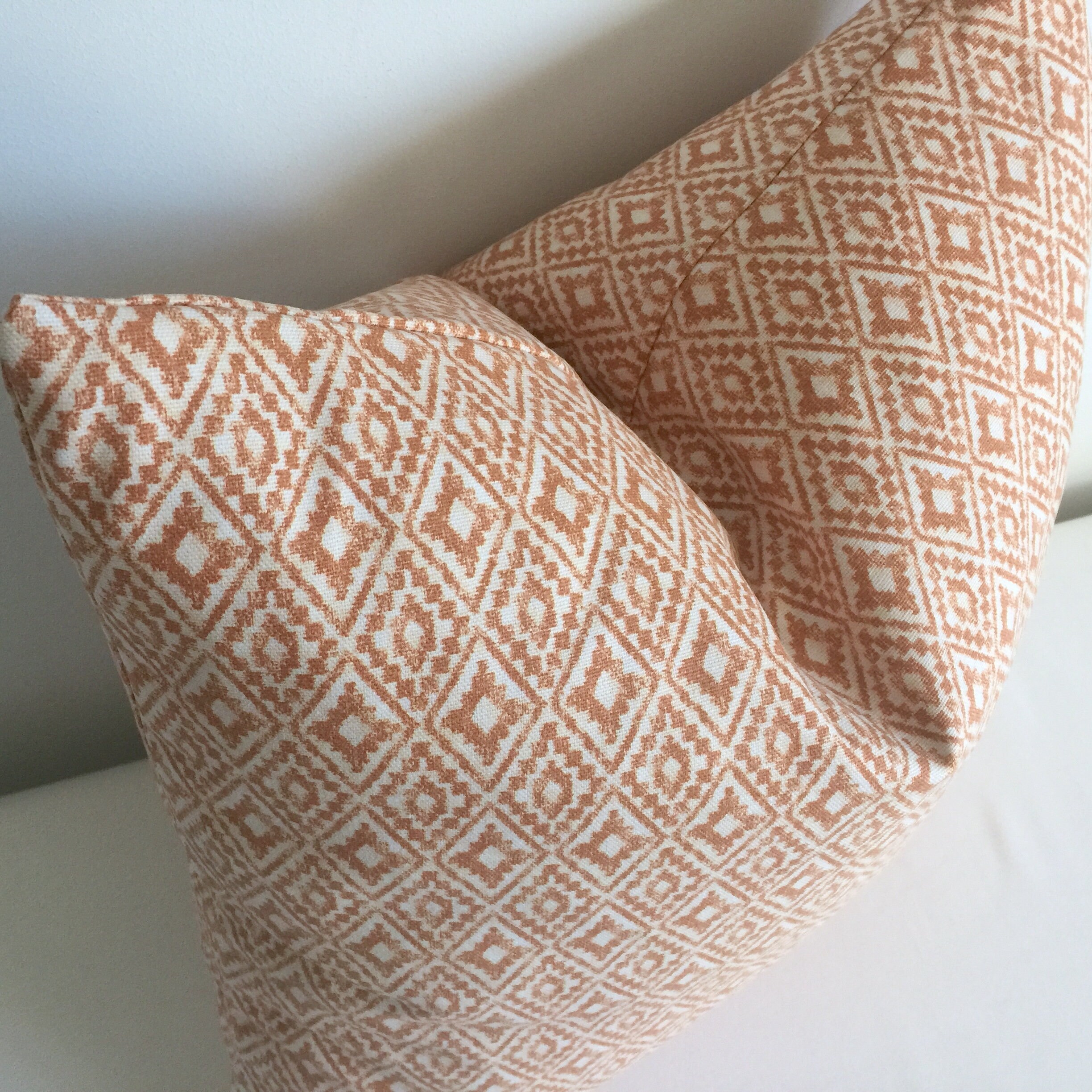 Orange Geometric Cushion/orange Cushion/ikat Cushion/orange Etsy UK