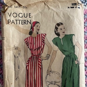 1945 Vogue 5417 - 34&quot; bust
