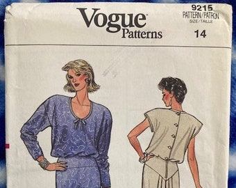 UNCUT 1980-90s Vogue Dress Patterns - sizes 12 to 18 or 34-40" bust
