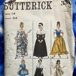 UNCUT Butterick Patterns for Ladies Costumes, 34&quot; bust