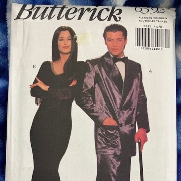 UNCUT - Butterick Movie Costumes: 6378 - Catwoman, 6392 - Addams Family