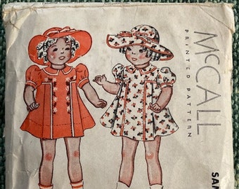 1939 McCall Sample Pattern for 22" Doll Outfit