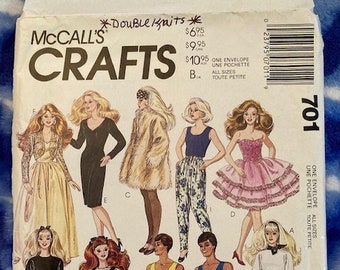 1990s McCall's 701 and 874 - Barbie Patterns!