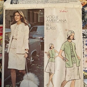 1973 Vogue 2854 - Bill Blass Suit, size 12, uncut