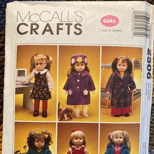 UNCUT McCall&#39;s Patterns for 18&quot; Dolls, American Girl