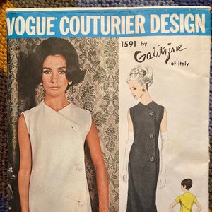 1966 Vogue Pattern 1591 - Galitzine of Italy