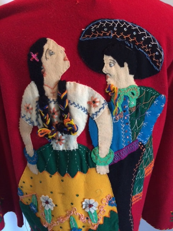 Unbelievable 1940s Arfida Mexican Tourist Jacket