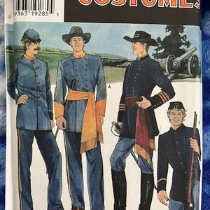 UNCUT - 2 Mens Civil War Uniform Patterns,