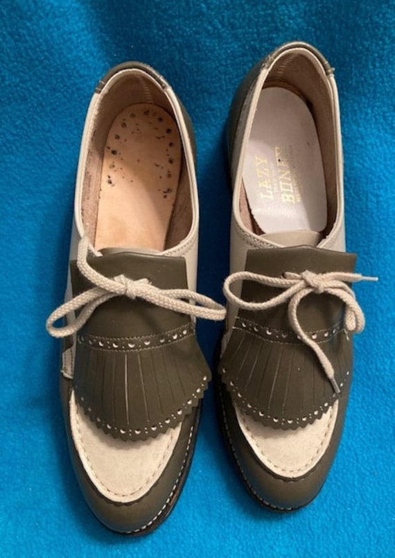 Lazy Bones Spectator Oxfords, ladies size 6 - image 1