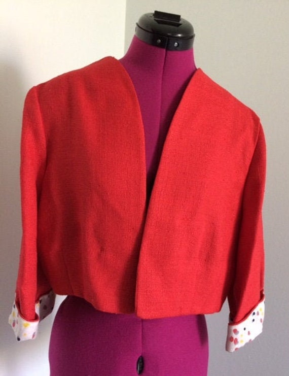 Absolutely Darling 1960s Forman & Gumner Red Linen