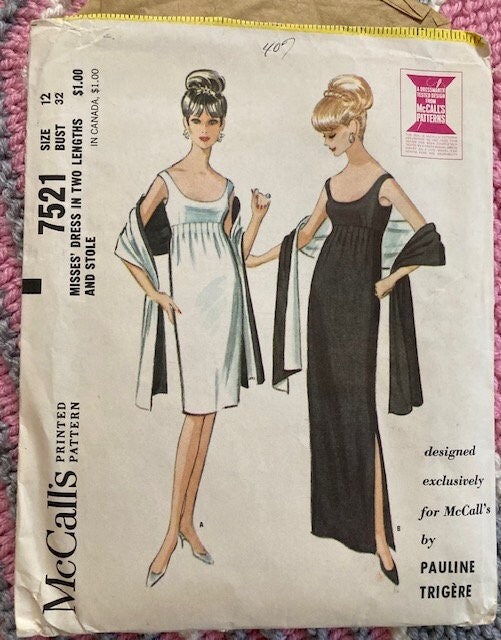 1964 Evening Dress - Etsy