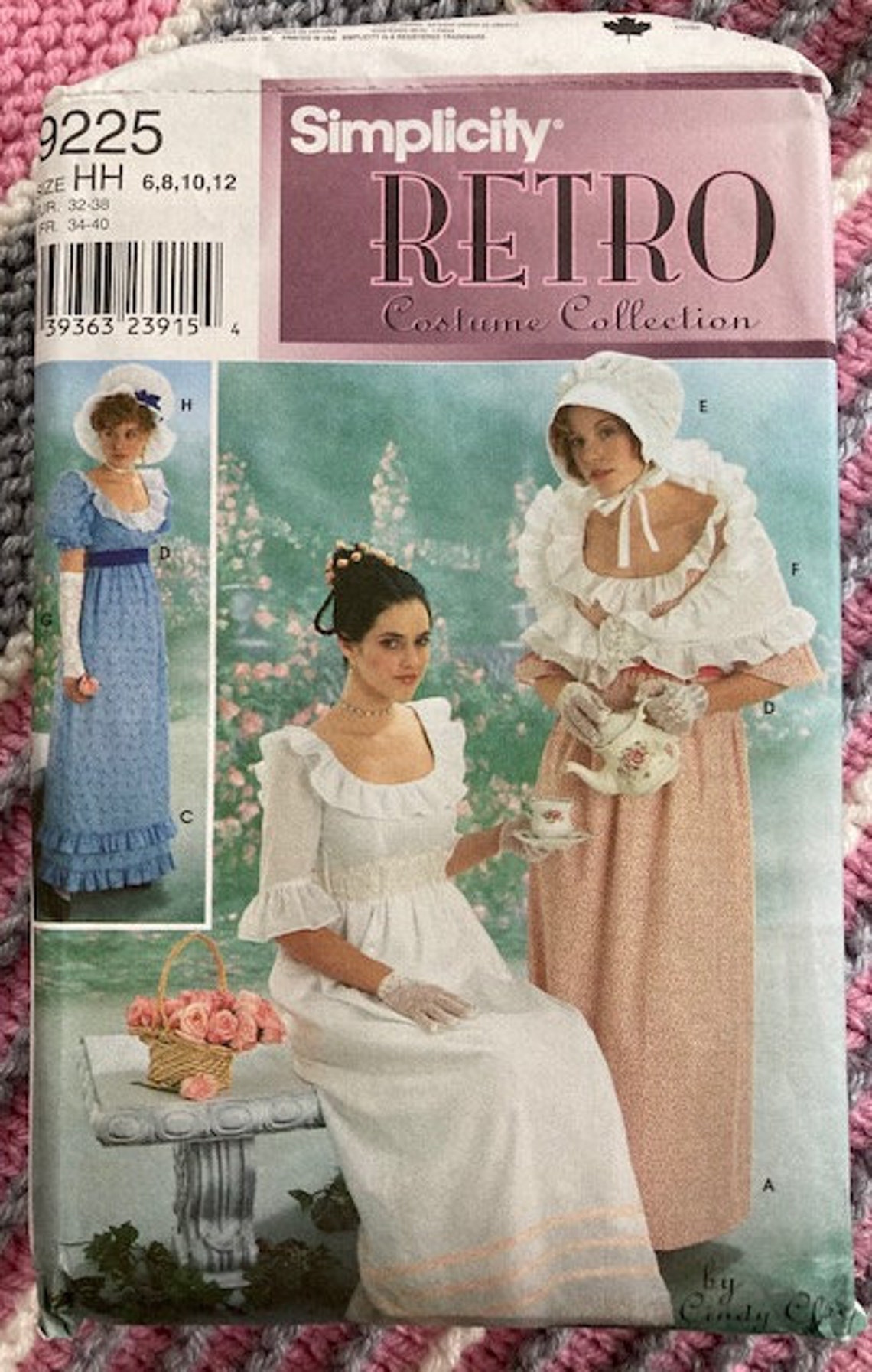 Simplicity Regency Pattern Simplicity Retro Pattern 9225 - Regency Dresses, Modern Size 6 Through ...