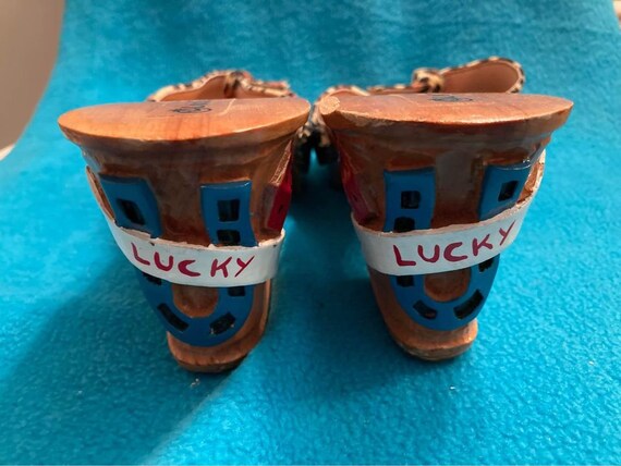 Discontinued Lucky Lou "Lucky Charms" Mules - siz… - image 4