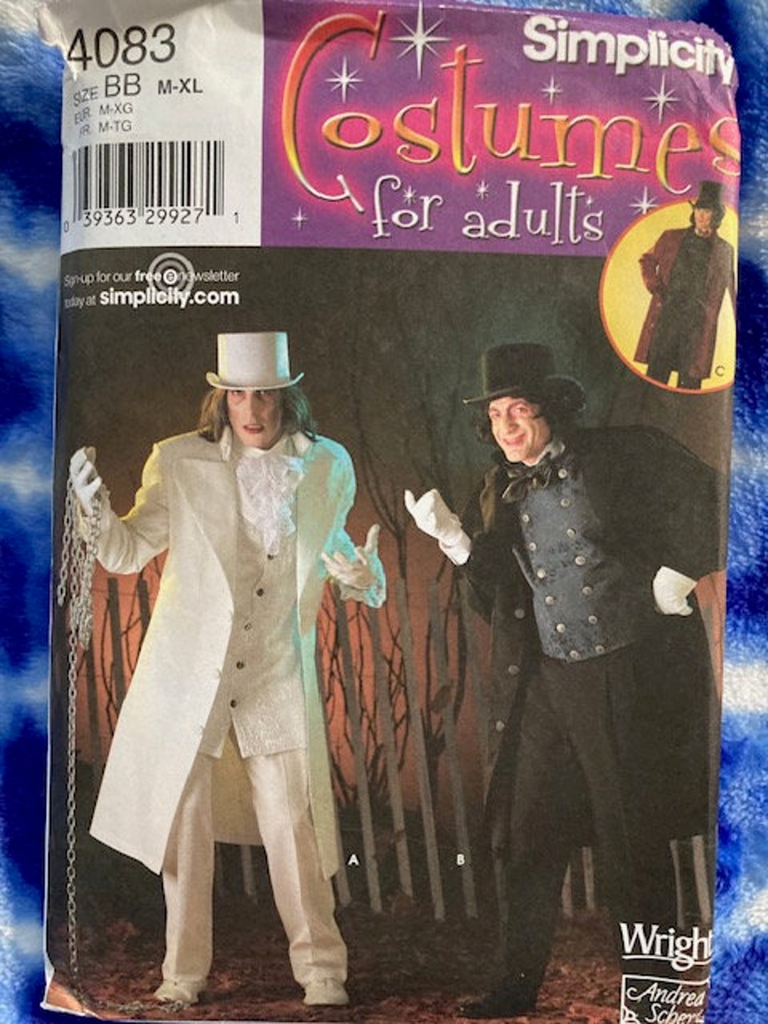 UNCUT Simplicity Costumes 4083 - Jeckyl & Hyde? Xs-m/30-40