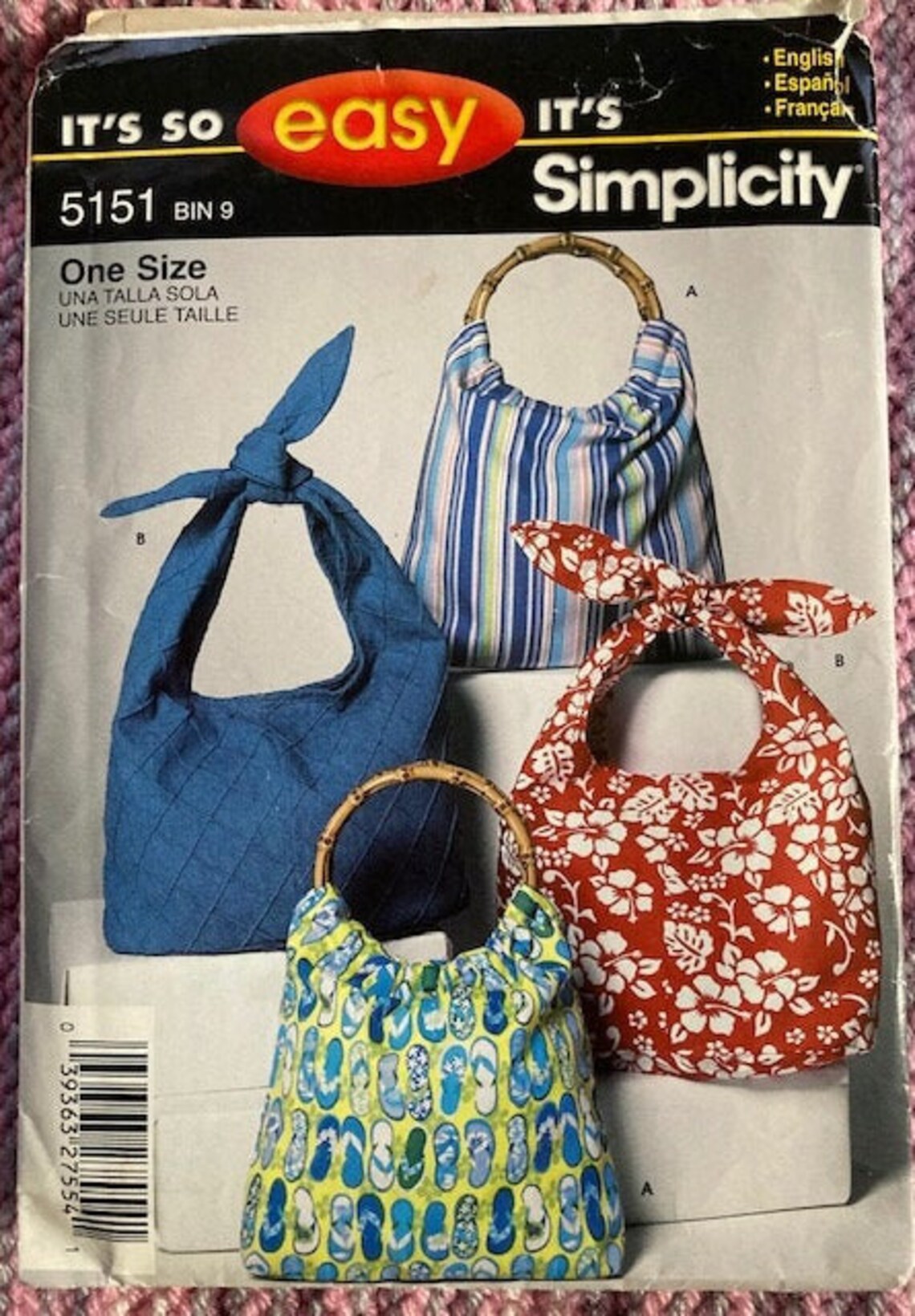 Simplicity Tote Bag Patterns Your Choice of 3 - Etsy