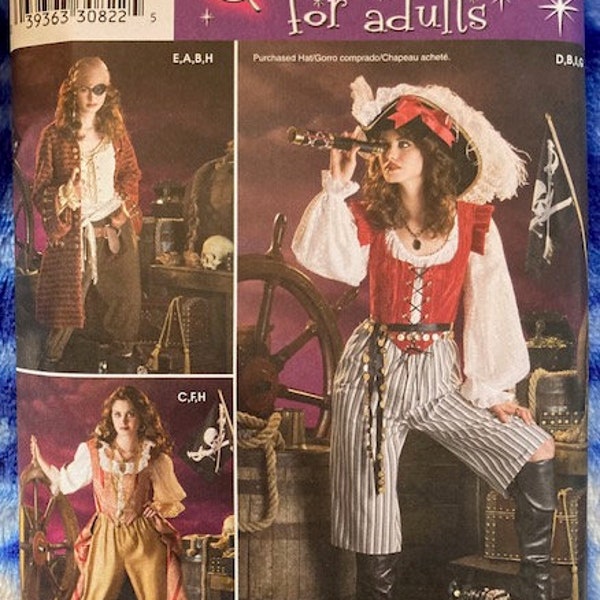 UNCUT Simplicity Patterns for Women's Fantasy Costumes, sizes 6 to 20